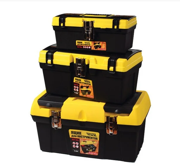 Набор ящиков для инструмента MasterTool 12,5" 16" 19" 3 шт. с металлическими замками (79-2001)
