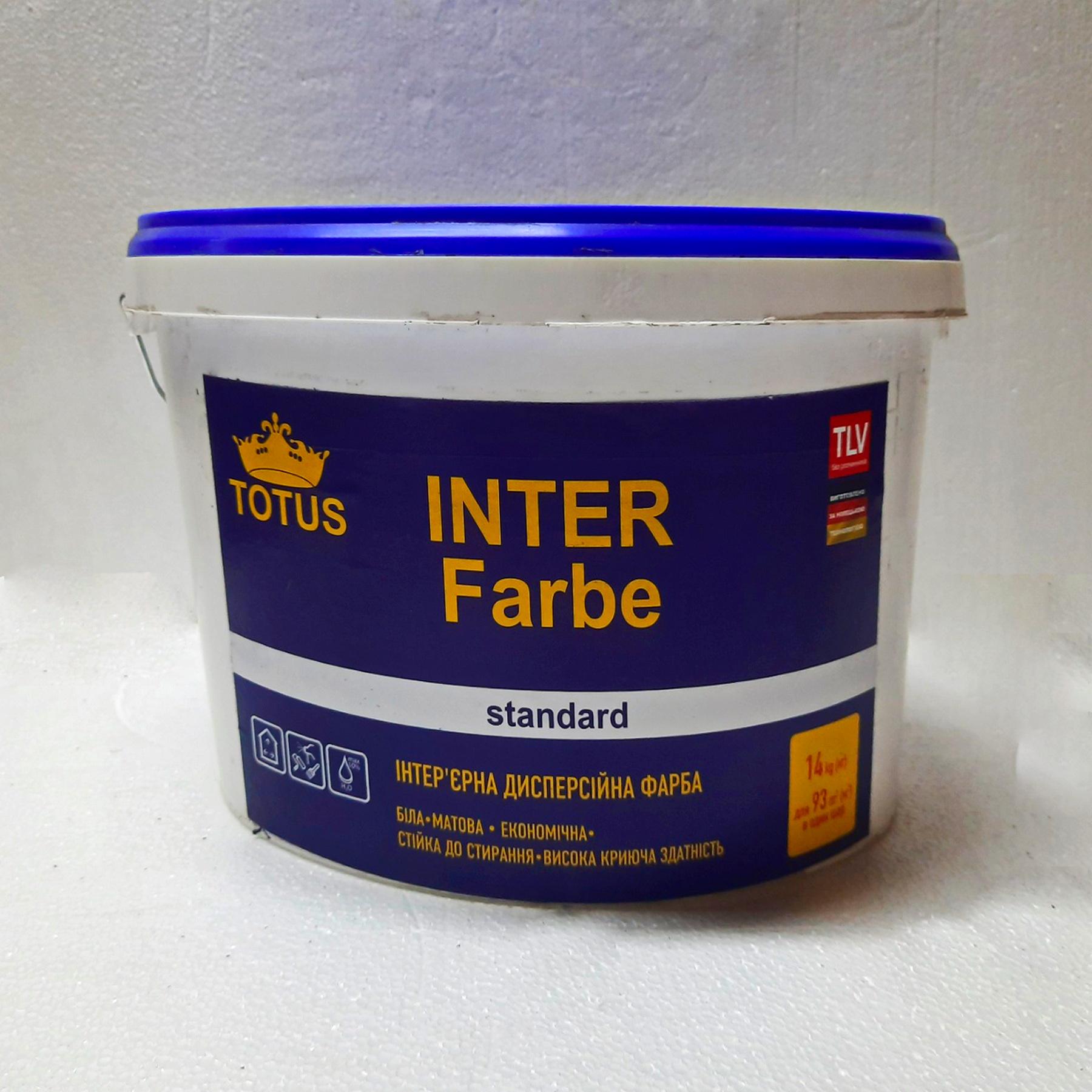 Краска интерьерная Totus Inter Farbe Standard 14 кг Белый (20213)