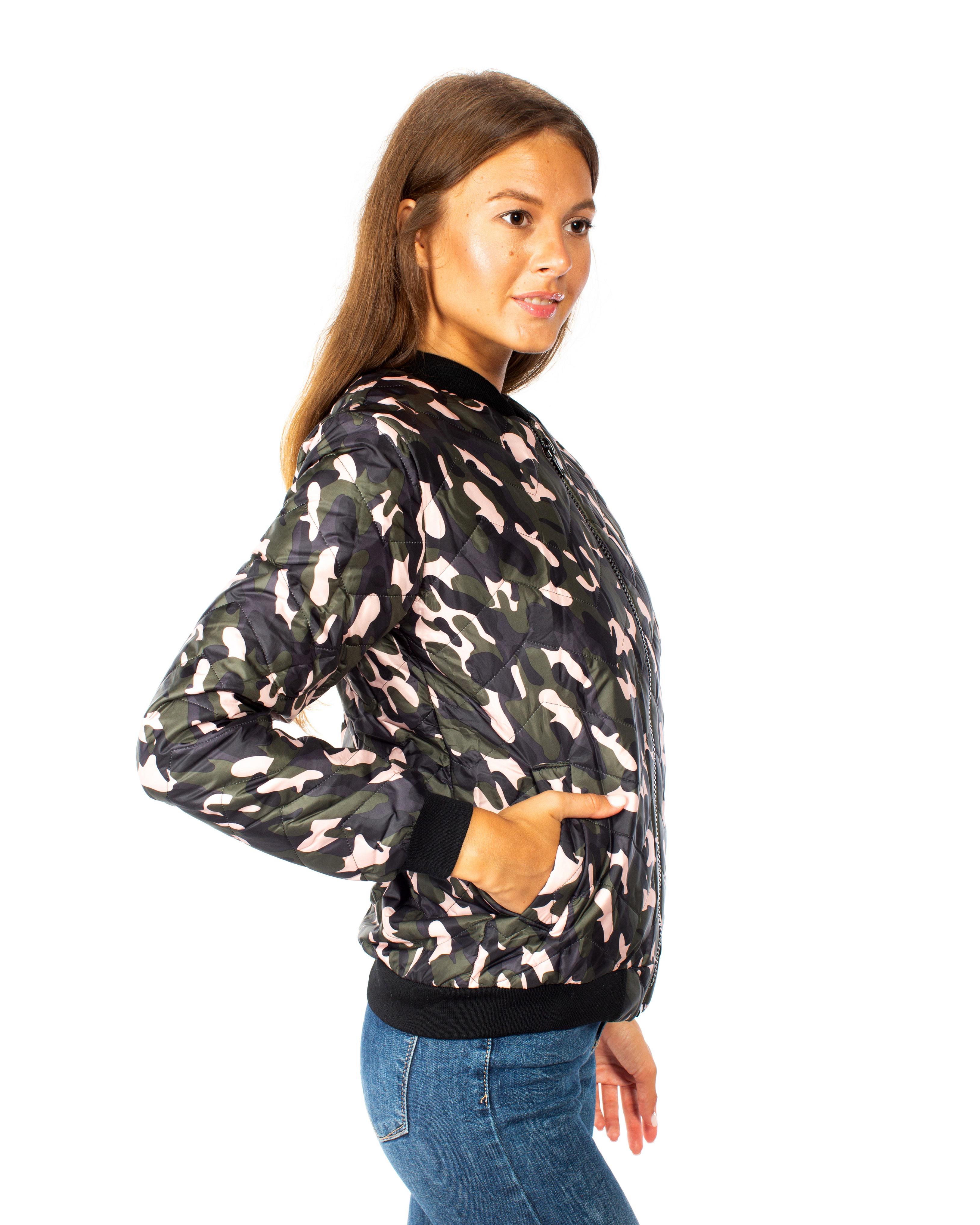 Бомбер женский Mirabel S Хаки (KZ8001) - фото 3 Бомбер женский Mirabel S Хаки (KZ8001) - фото 3