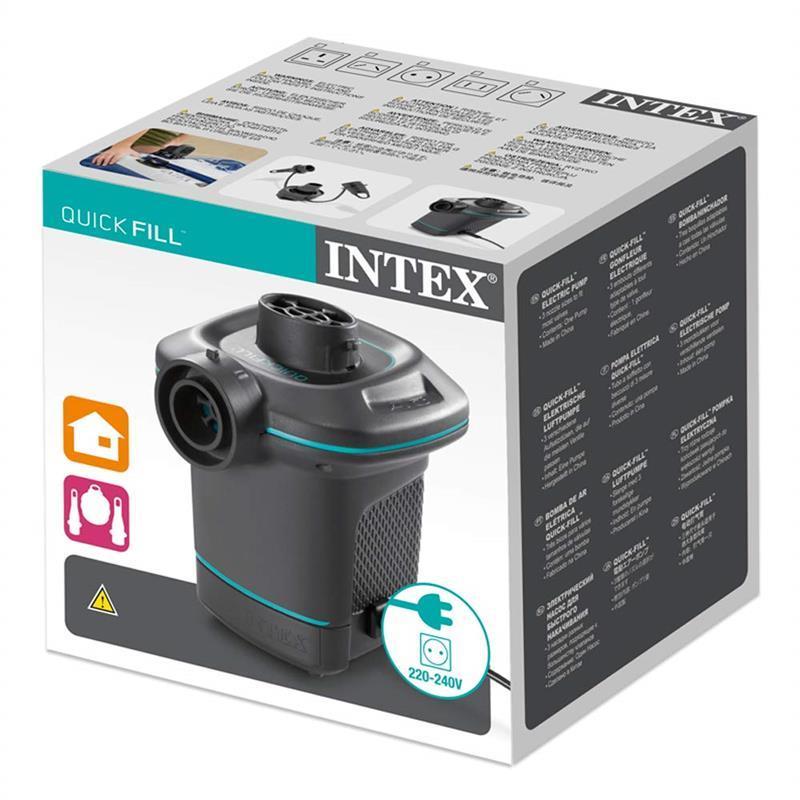 Насос для матраца електричний Intex 66640 Grey (008648) - фото 4