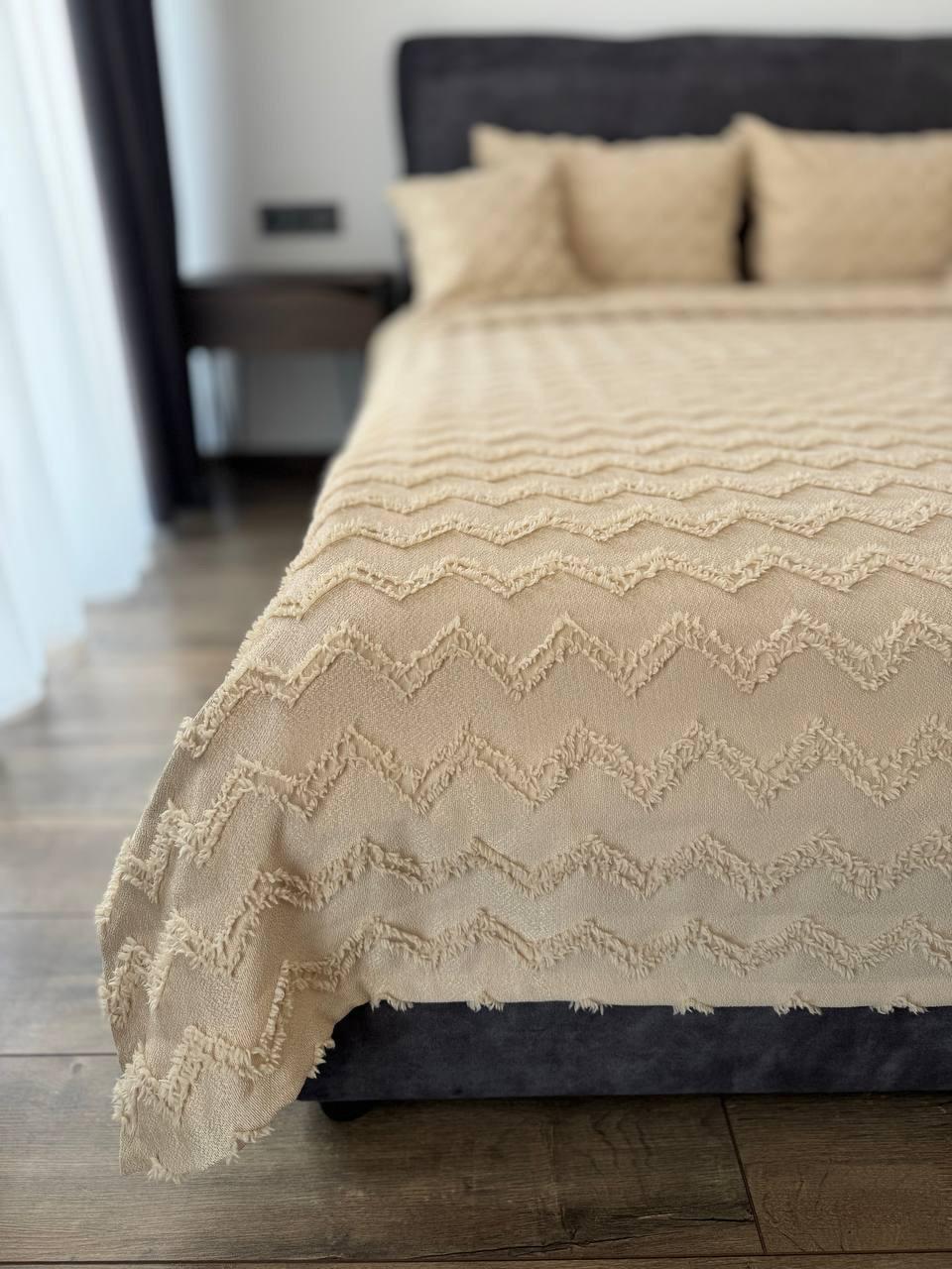 Покрывало Хельга 140x250 см Бежевый (20774-4-140x250cm) - фото 17 Покрывало Хельга 140x250 см Бежевый (20774-4-140x250cm) - фото 17