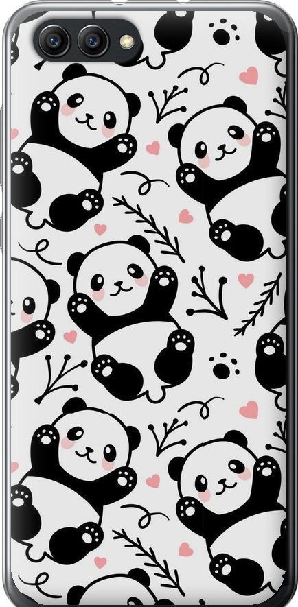 Чехол на Huawei Honor V10 / View 10 Панды (4318u-1579-42517)