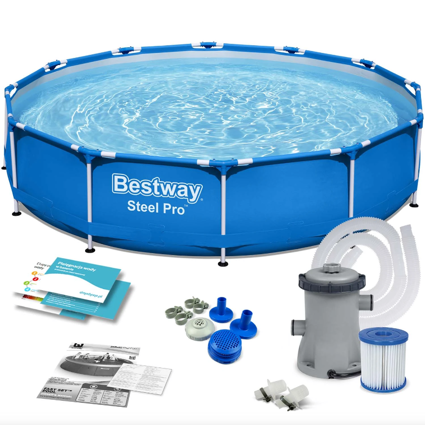 Бассейн каркасный Bestway с насосом и фильтром для воды 366х76 см (56681)