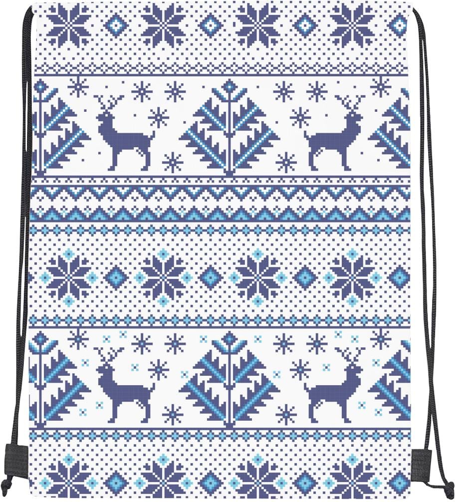 Мішок спортивний Happy New Year Blue Deer (20301027)
