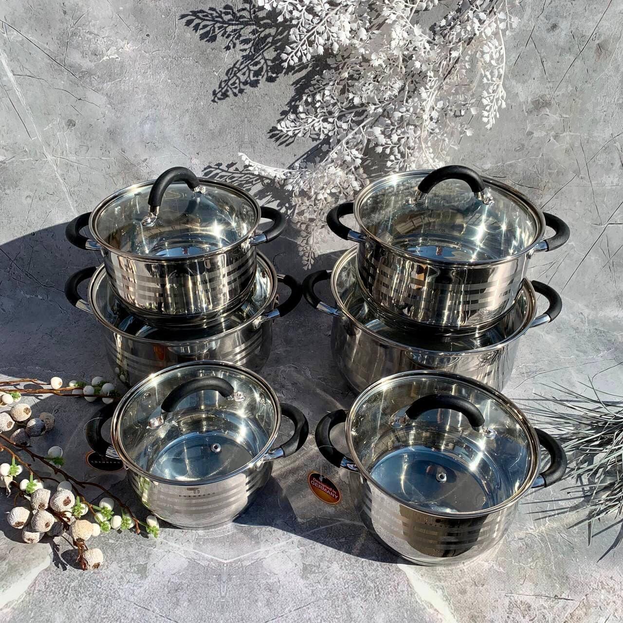 Набір каструль Edenberg EB-2414 12 пр. - фото 3