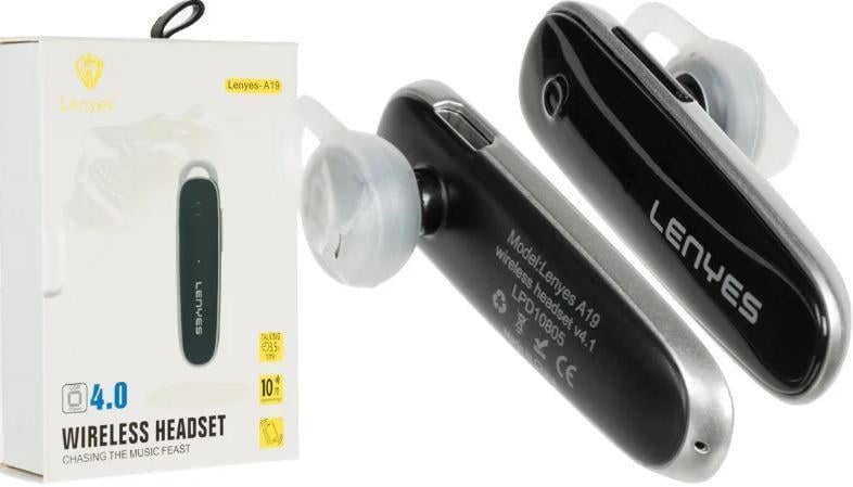 Гарнитура Bluetooth Lenyes A19 (18-48-000022563) Гарнитура Bluetooth Lenyes A19 (18-48-000022563)