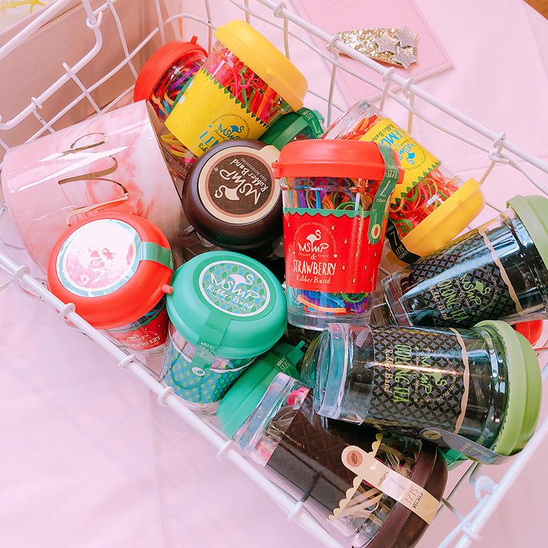 Набір резинок для волосся Strawberry 11692 130 шт. 35 мм (4570360) - фото 3