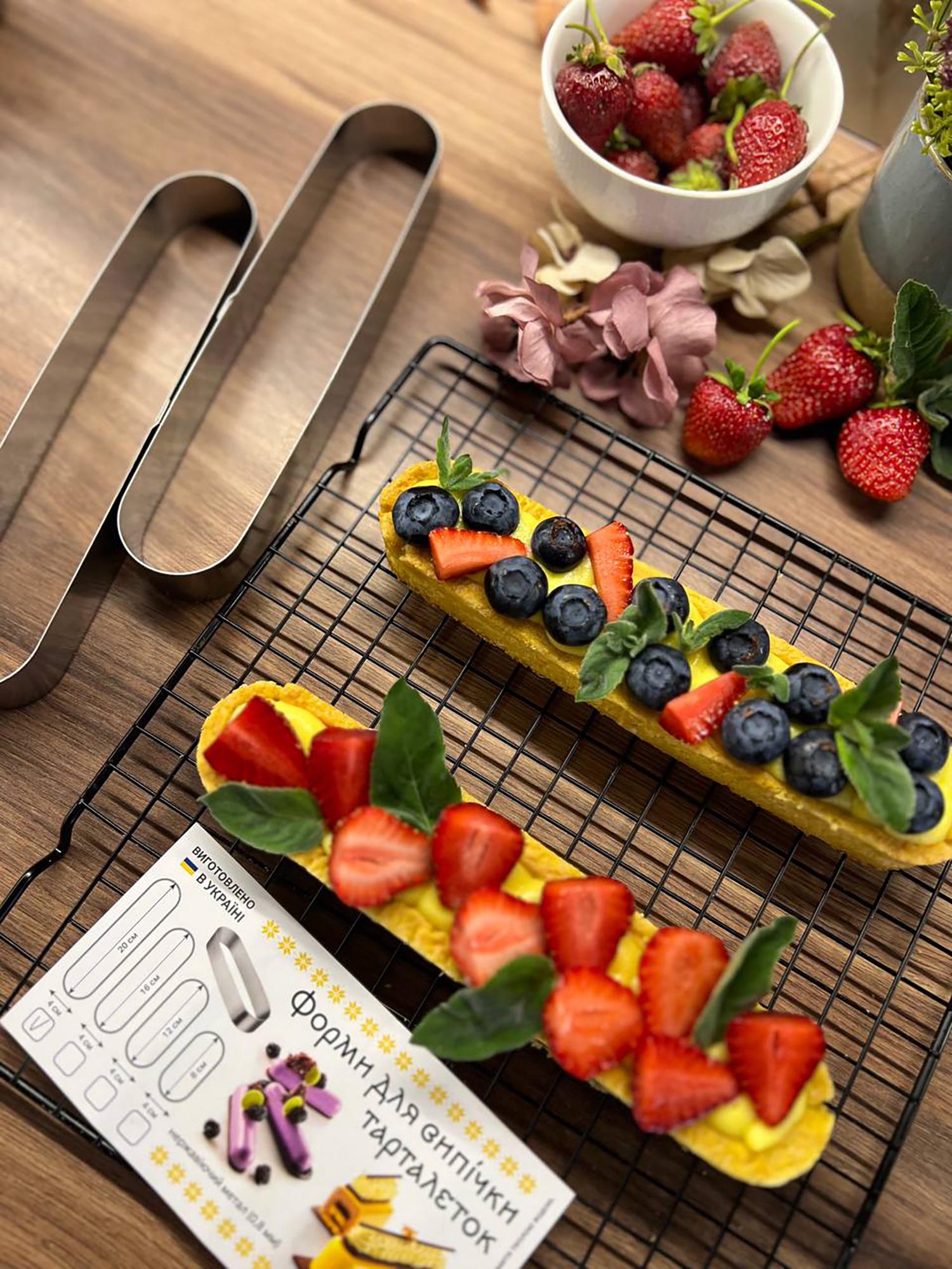 Набір формочок для еклерів/тістечок та тарталеток 4 шт. 20х4х2,5 см - фото 32 Набір формочок для еклерів/тістечок та тарталеток 4 шт. 20х4х2,5 см - фото 32