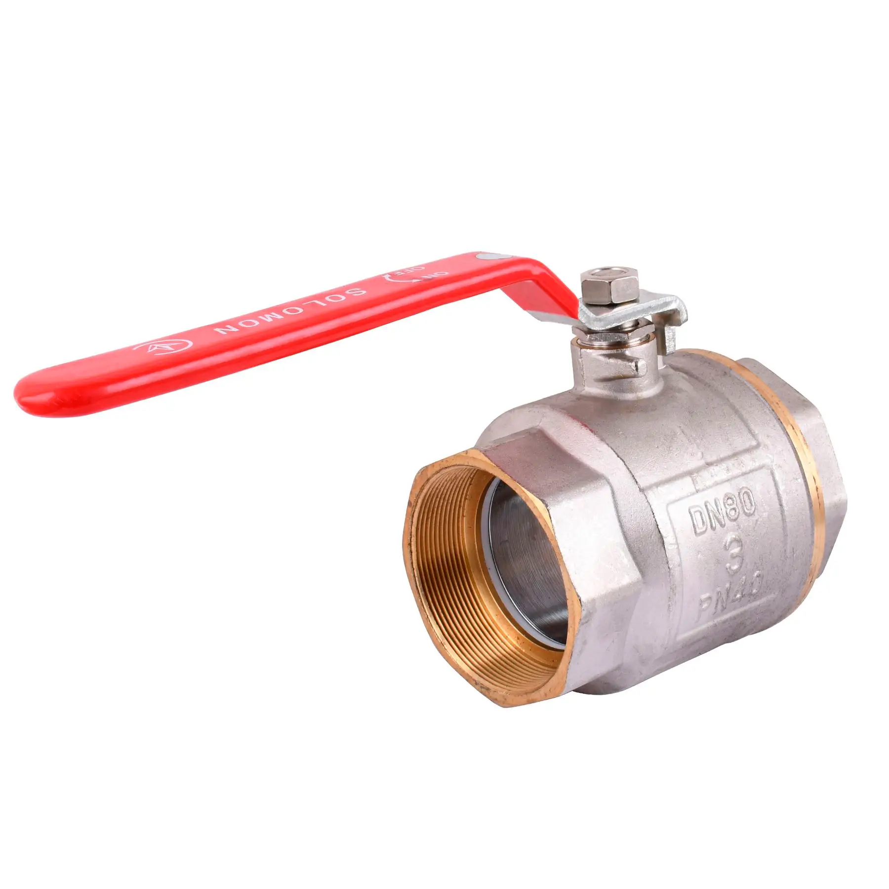 Кран шаровой прямой SOLOMON 3″ ВВ ЧР PN40 В1001 (GSR-000002172)