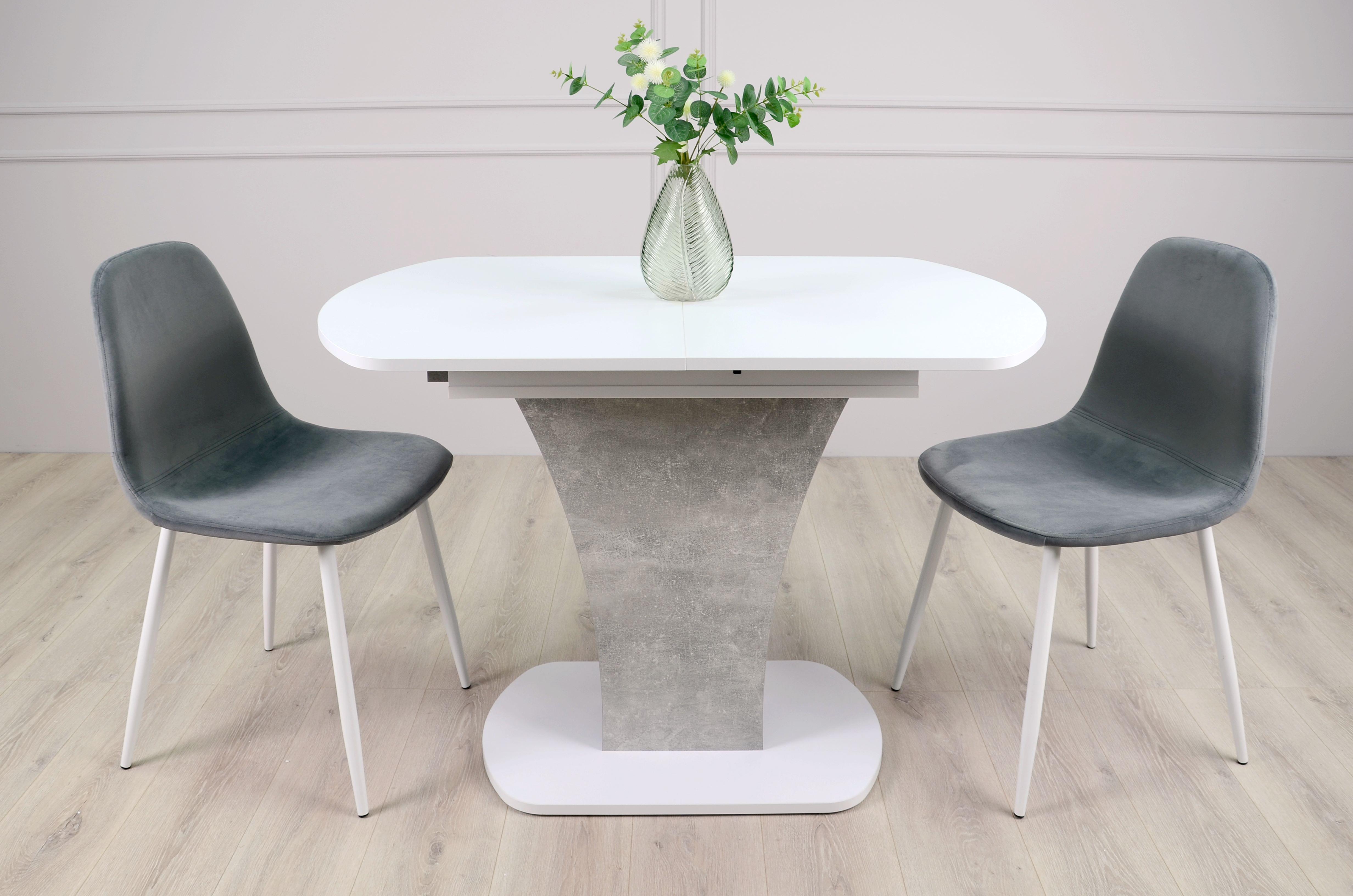 Стол обеденный раскладной Intarsio Sheridan 110/145x68 см Белая аляска/Индастриал (5612440) - фото 6 Стол обеденный раскладной Intarsio Sheridan 110/145x68 см Белая аляска/Индастриал (5612440) - фото 6