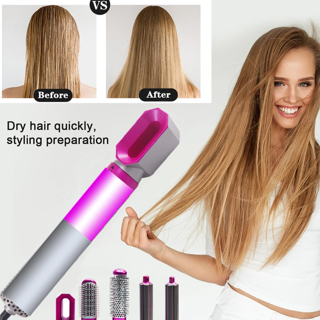 Стайлер фен для волосся HAIR BRUSH Styler Dayson з насадками для укладання волосся 5в1 - фото 3