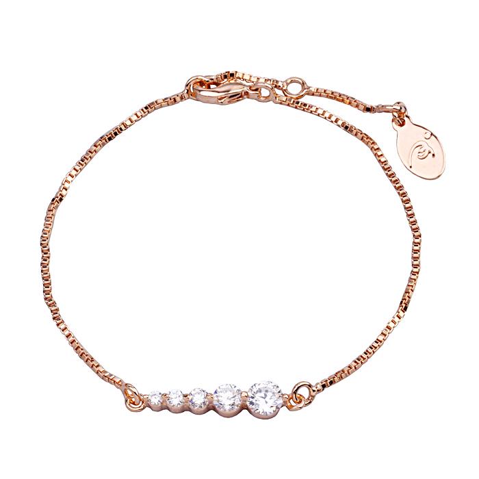 Браслет с цирконами X70713 Italina Белый