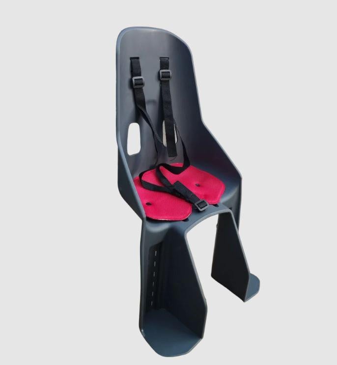 Детское велокресло КОЛЕСО крепление на багажник литое Серый (50000723)