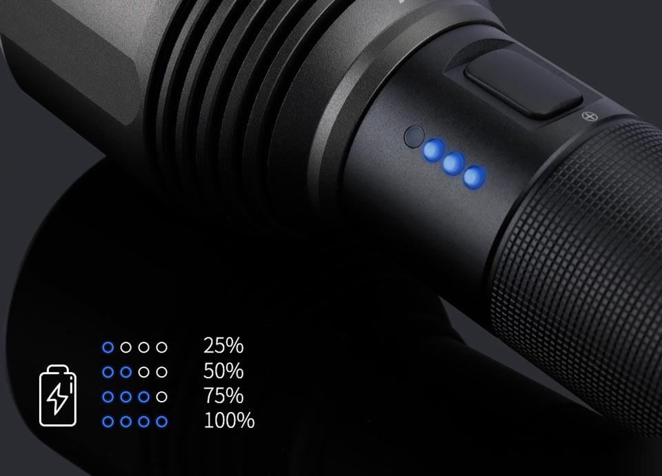 Фонарь Nextool Mijia 2000 lm (+акумулятор 26650) - фото 5 Фонарь Nextool Mijia 2000 lm (+акумулятор 26650) - фото 5