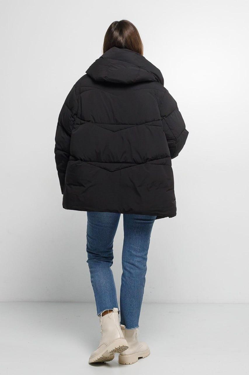 Куртка-пуховик Зефірка коротка S Чорний (5733a/S) - фото 4 Куртка-пуховик Зефірка коротка S Чорний (5733a/S) - фото 4