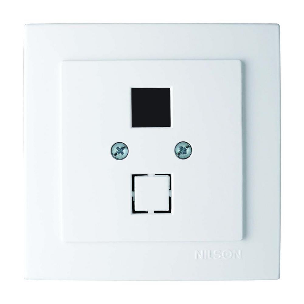 Розетка одинарная компьютерная без модуля Nilson Touran Белый Розетка одинарная компьютерная без модуля Nilson Touran Белый