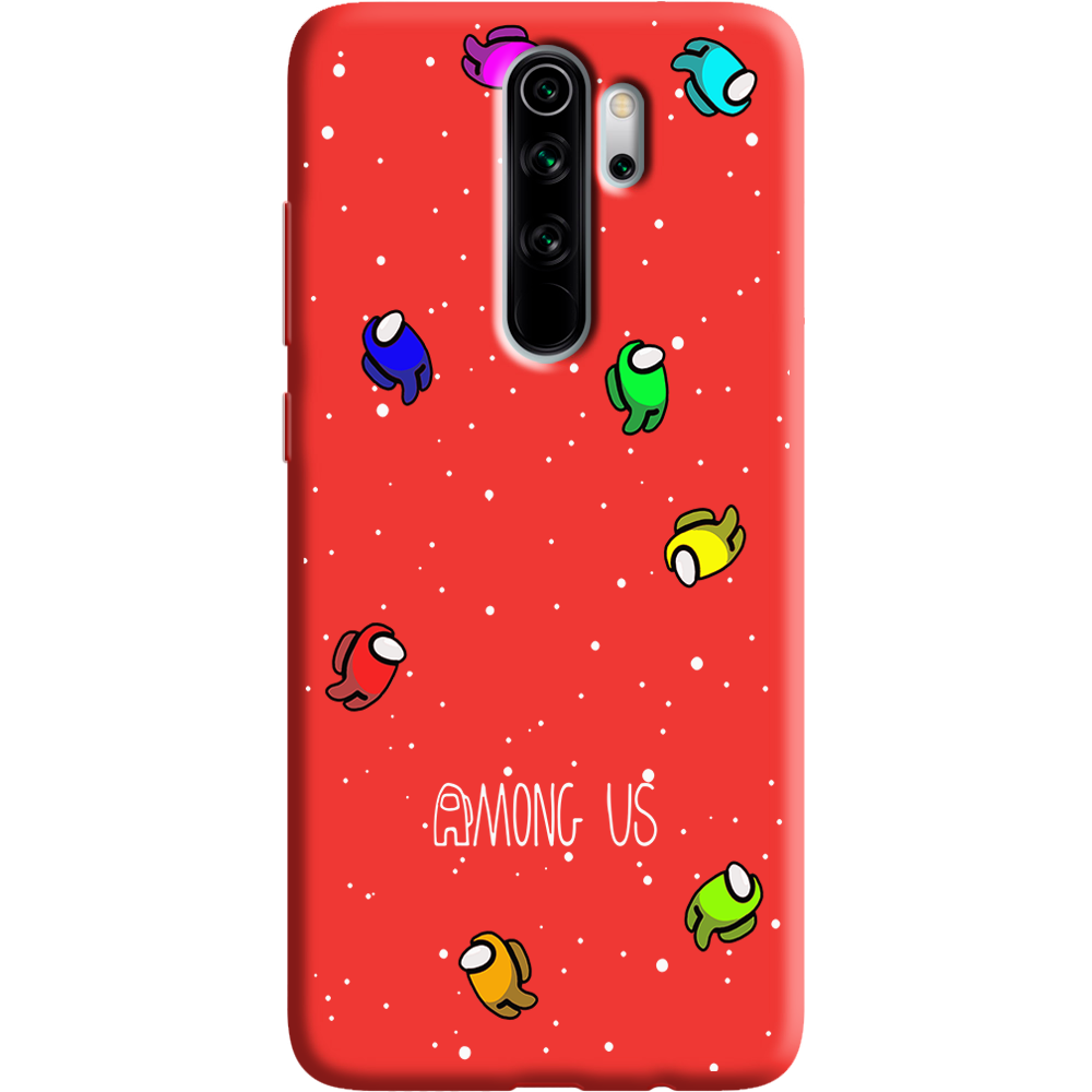 Чехол Boxface Xiaomi Redmi Note 8 Pro Among Us Invisible Красный силикон (38222-bk76-38666)