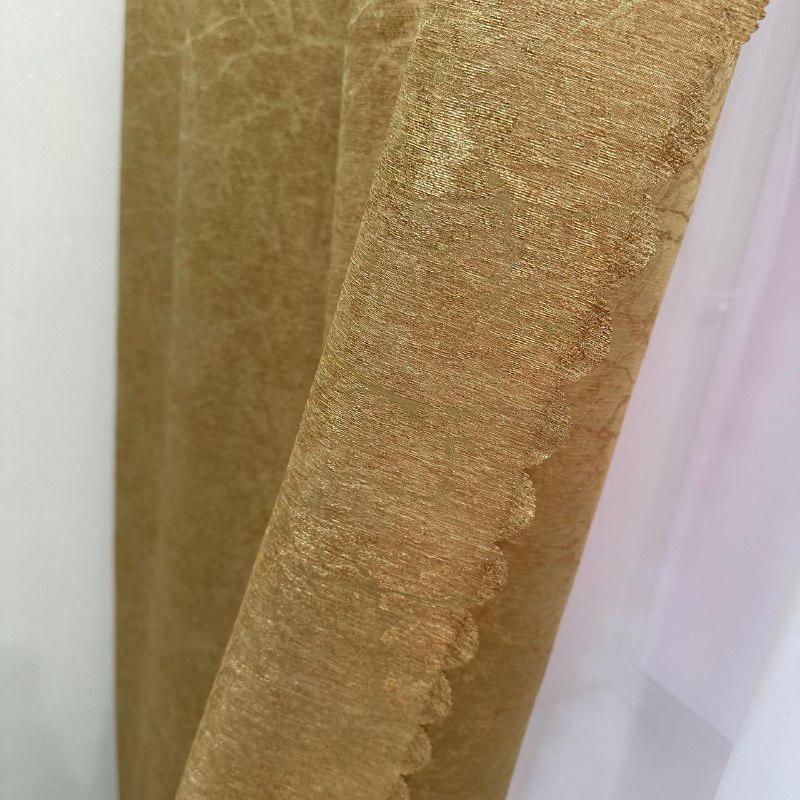 Шторы Лорен жаккардовые 1,5х2,7 м 2 шт. Золотой - фото 7 Шторы Лорен жаккардовые 1,5х2,7 м 2 шт. Золотой - фото 7