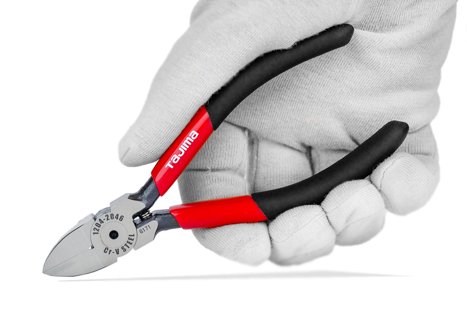 Кусачки-бокорезы Tajima Premium CrV для пластика плоские губки 125 мм (1204-2046) - фото 8