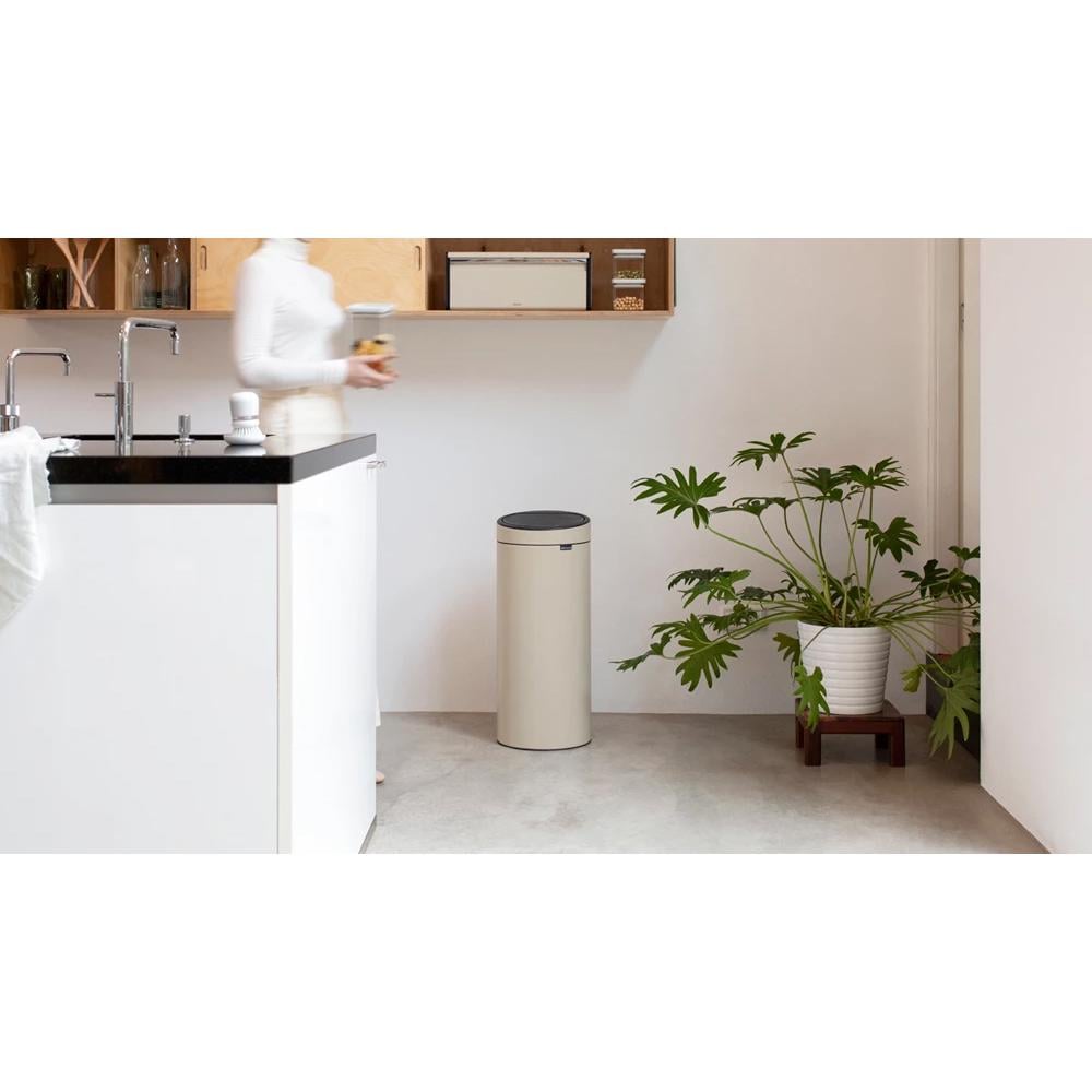 Бак для мусора Brabantia Touch Bin 30 л Бежевый (149986) - фото 3