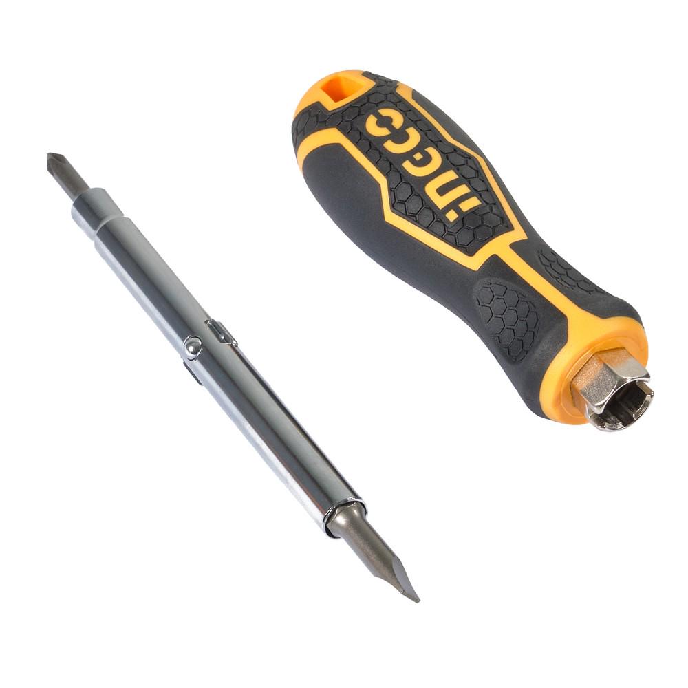 Отвертка комбинированная INGCO 6 бит (AKISD0608) - фото 4 Отвертка комбинированная INGCO 6 бит (AKISD0608) - фото 4