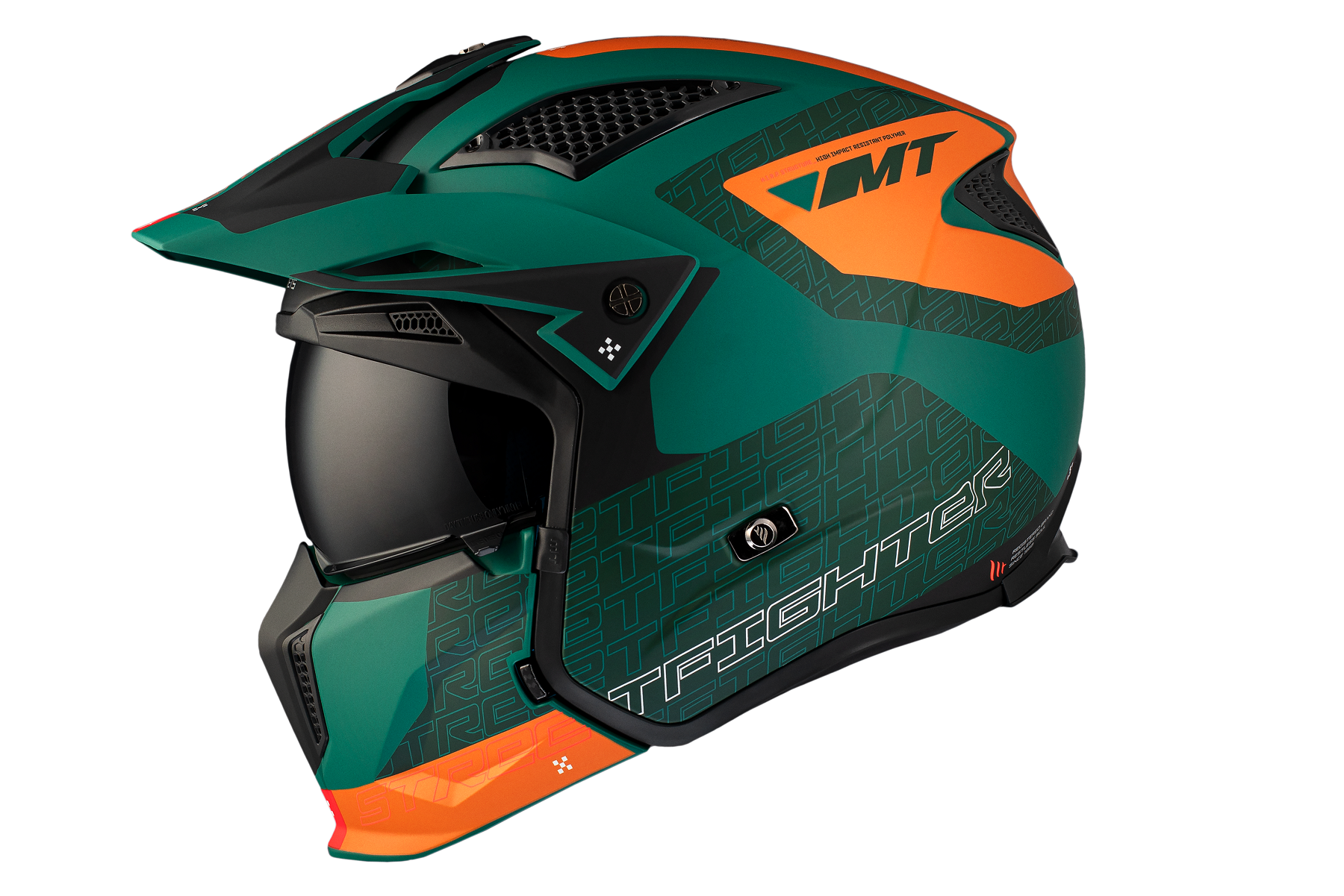 Мотошлем MT HELMETS Streetfighter SV S Totem C6 ECE2206 M Matt Green (26606) - фото 1