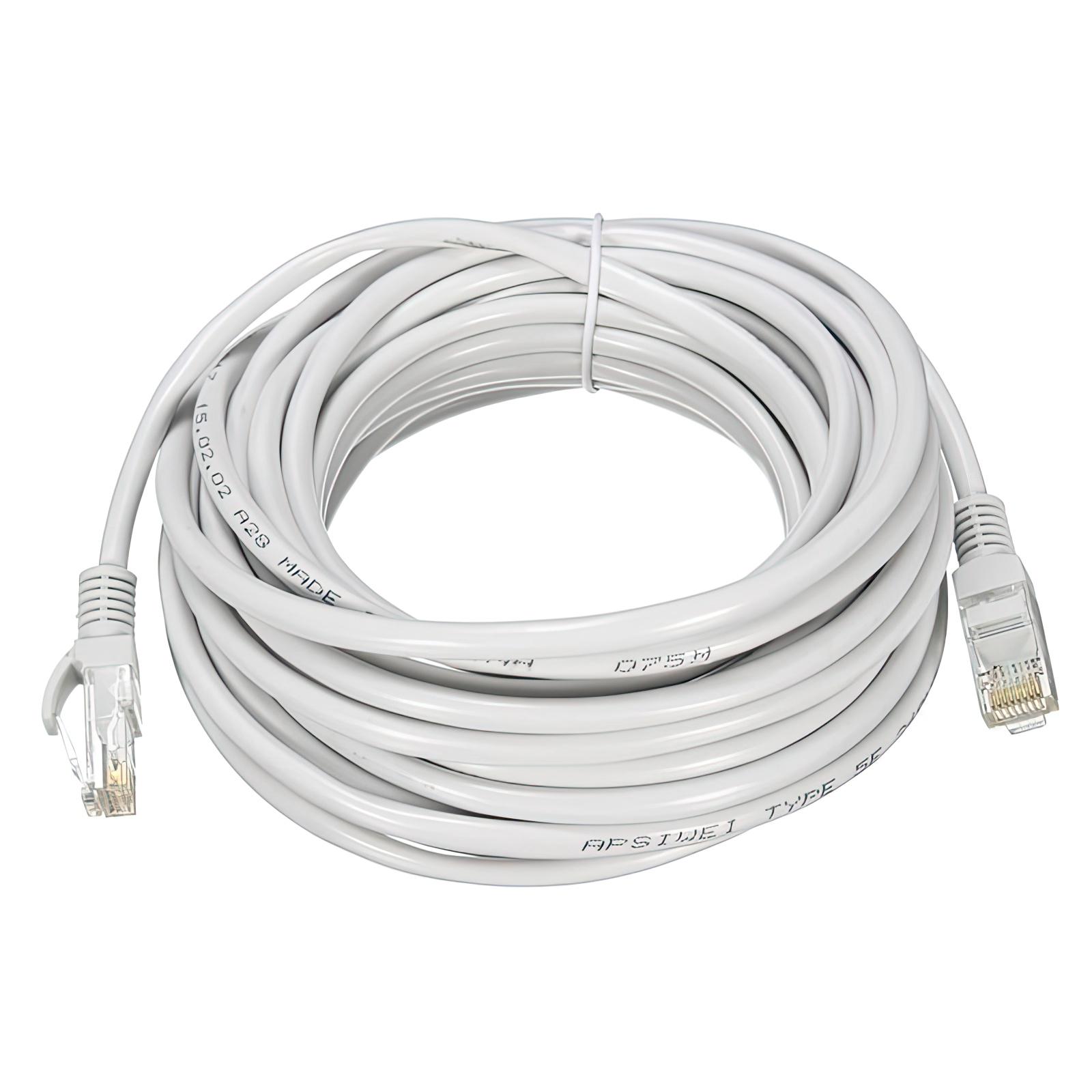 Кабель WF-2/LV-UW10-2DB Ethernet LAN Cat 5E HX RJ-45 з адаптером USB WI-F 20 м Білий (3000178-TOP-2) - фото 4