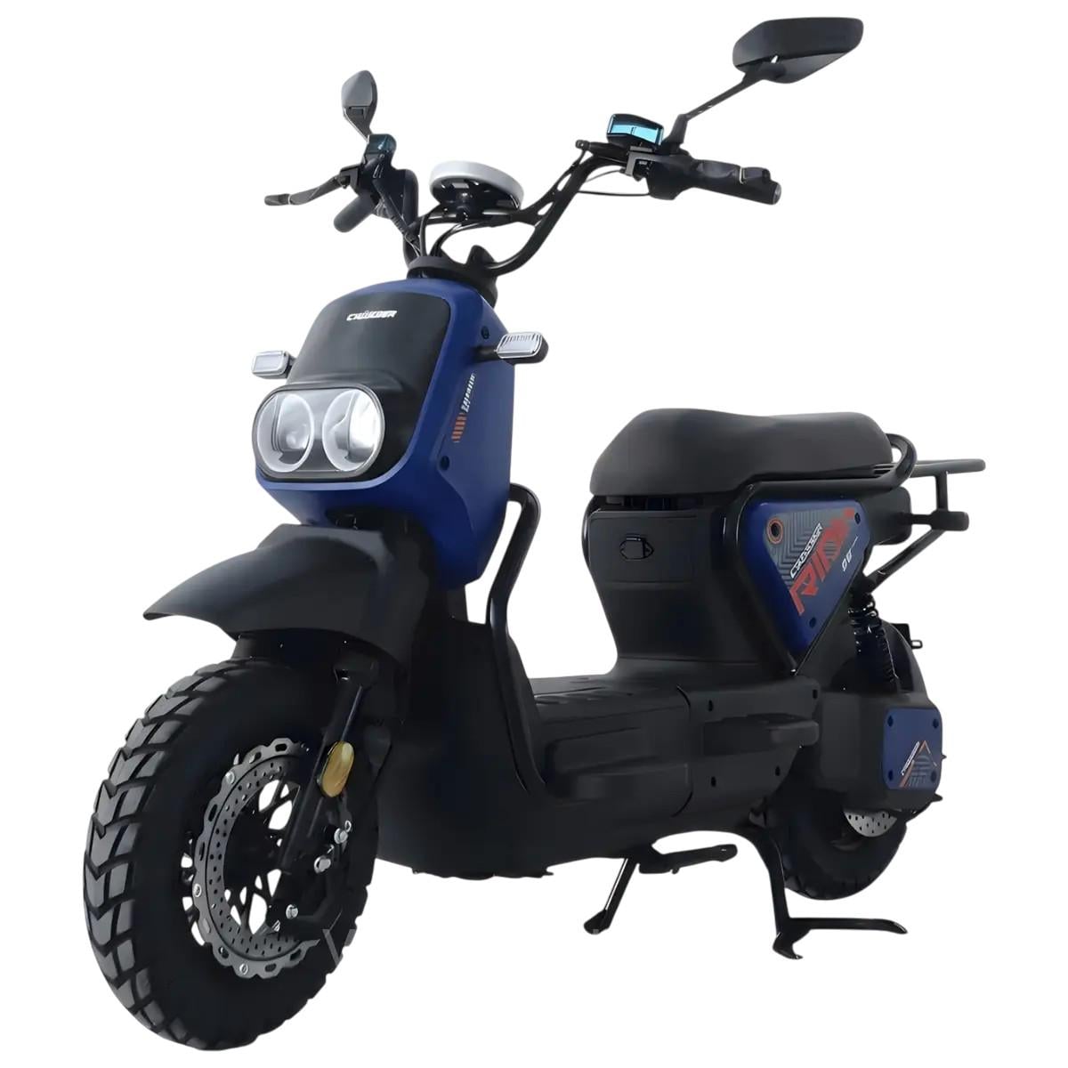 Електроскутер двомісний Crosser CR4 Pro 1200W 76,8V/30Ah Синій