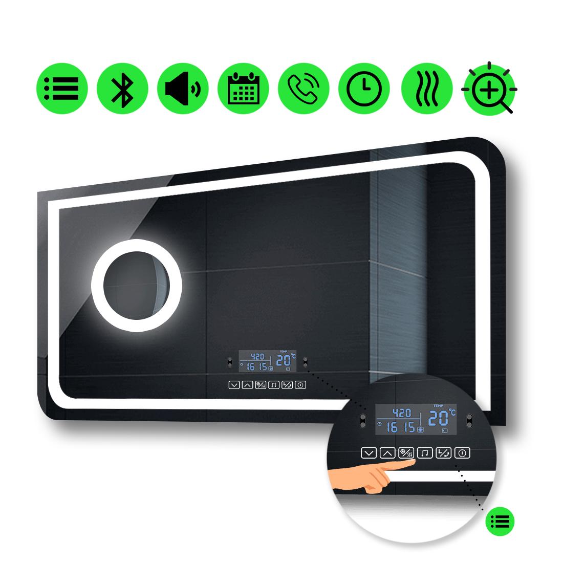 LED-зеркало 120x80 см с Smart-блоком линзой с подсветкой и подогревом модель Neomi (Neomig217) LED-зеркало 120x80 см с Smart-блоком линзой с подсветкой и подогревом модель Neomi (Neomig217)