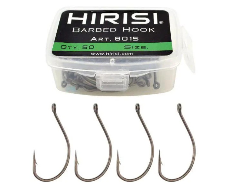 Крючки для рыбалки из высокоуглеродистой нержавеющей стали No10 Hirisi 8015 50 шт. (Hirisi-8015-10)