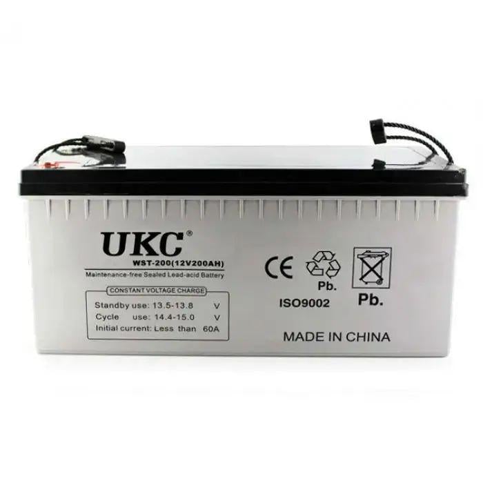 Аккумулятор гелевый UKC BATTERY 12V 200 A с технологией AGM (opt-13551)