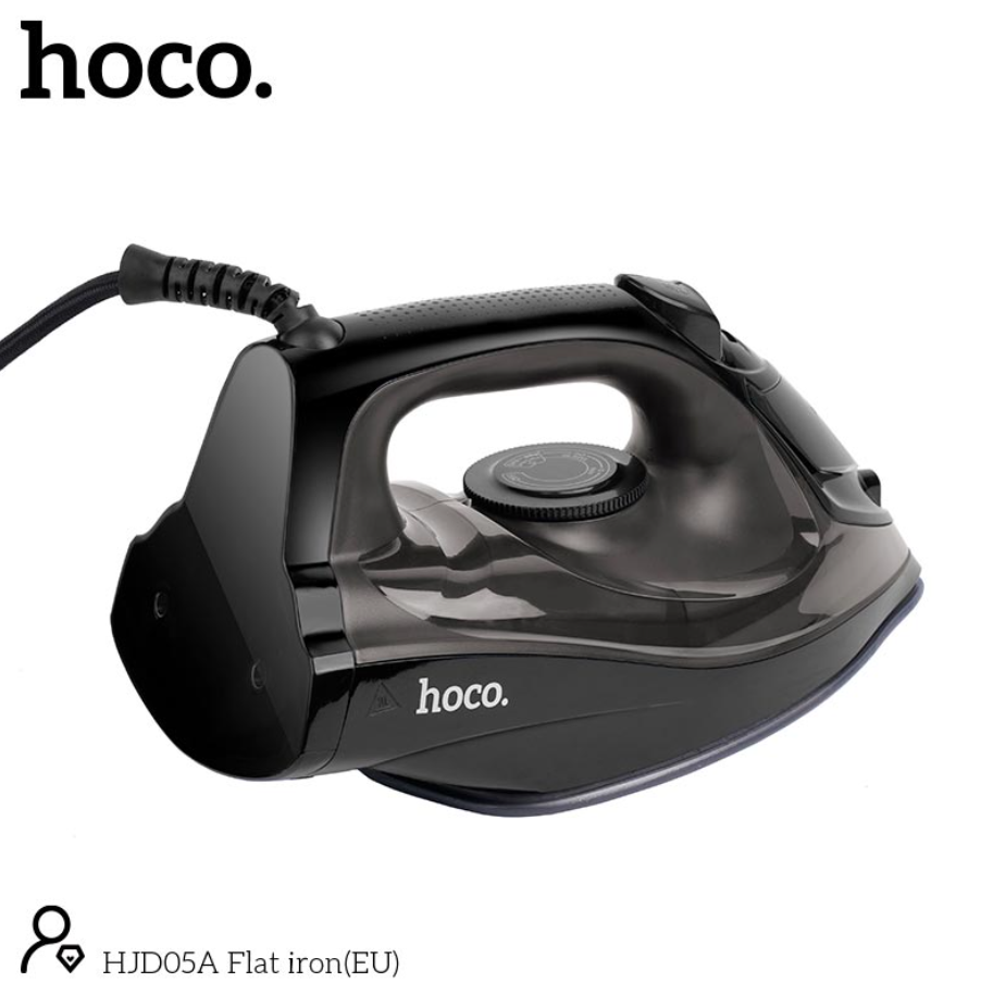 Утюг паровой Hoco HJD05A Flat iron для разных видов тканей 2200W Черный - фото 4