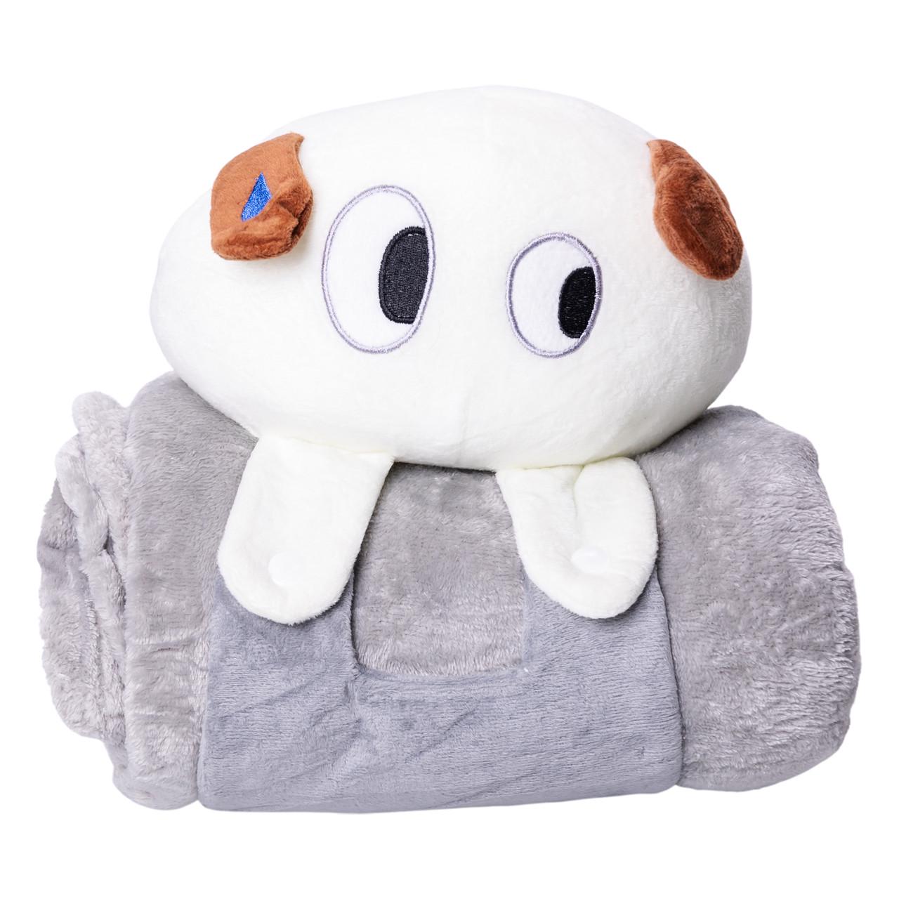 М'яка іграшка-плед Colorful Home Собачка 2в1 120x160 см Сірий (5616-68G) - фото 2