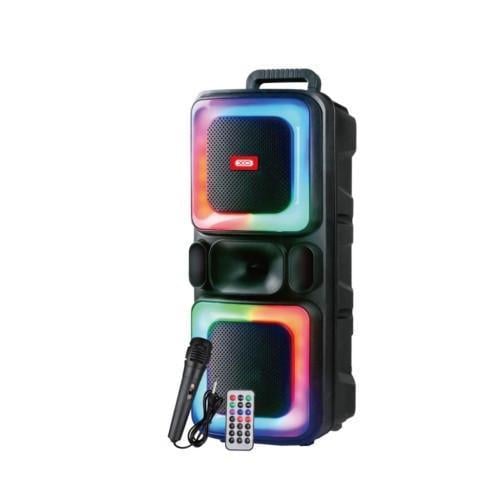 Акустична система XO F55 Boat Double 8" Horn RGB Bluetooth Speaker 20W Чорний (2968813055)