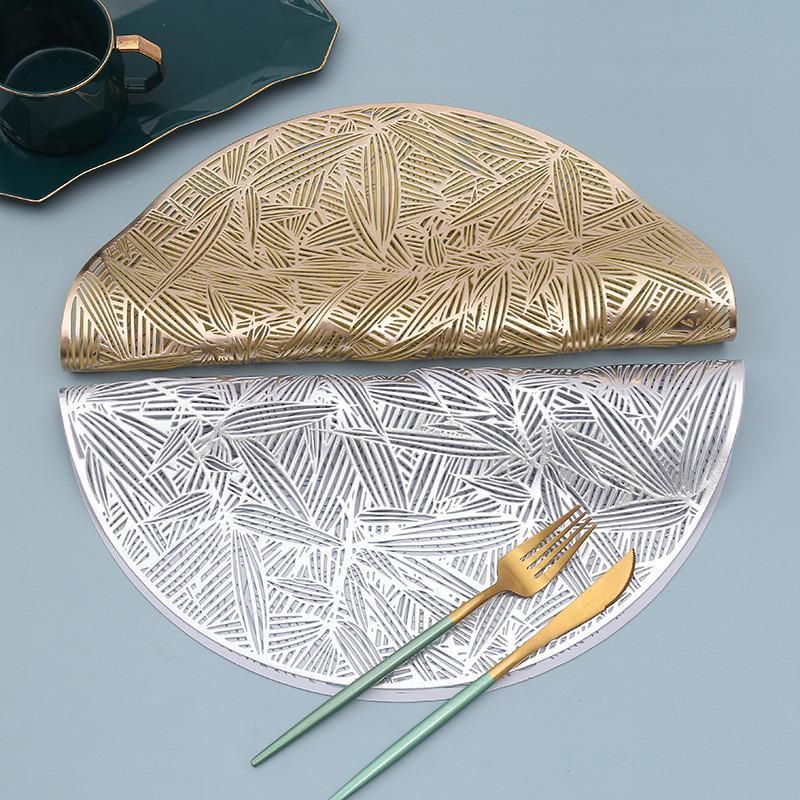 Салфетка сервировочная круглая 38 см Серебристый (7868) - фото 3 Салфетка сервировочная круглая 38 см Серебристый (7868) - фото 3