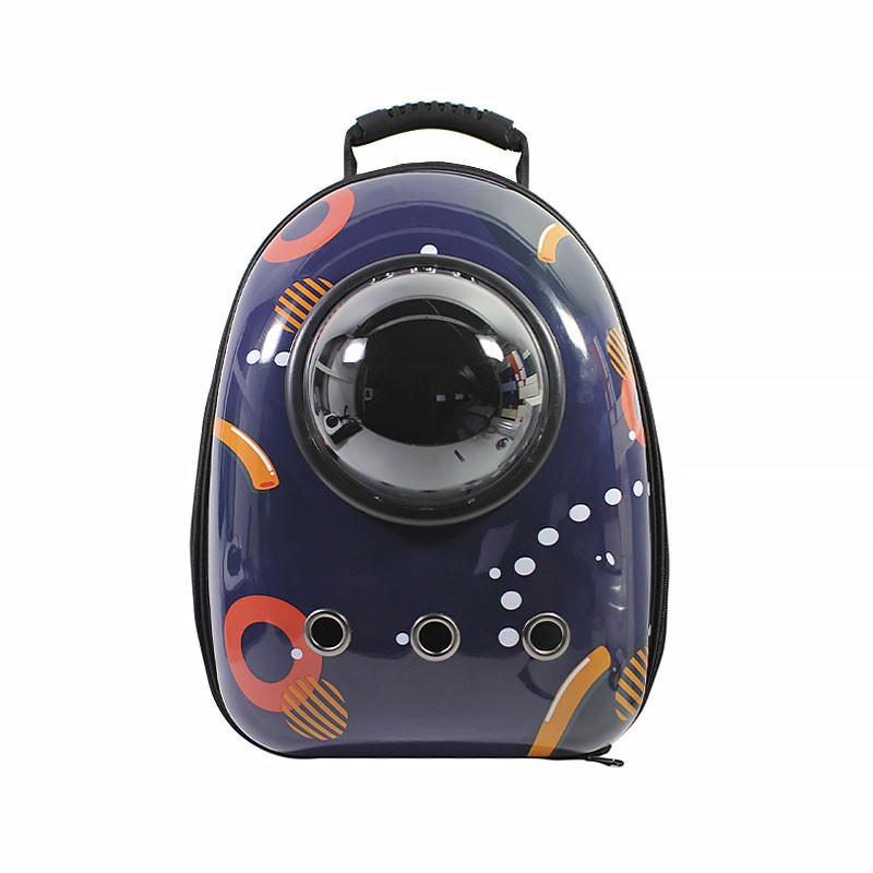 Рюкзак-переноска Taotaopets Window Dark Blue Circle с иллюминатором