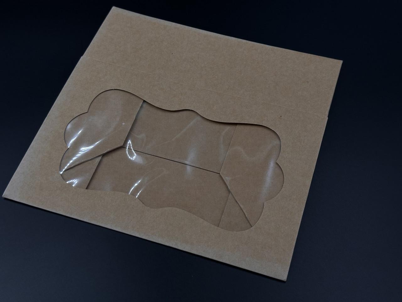 Коробка подарочная сборная с прозрачным окном картонная 22,5х14,5х7 см Черный (OA-64) - фото 2 Коробка подарочная сборная с прозрачным окном картонная 22,5х14,5х7 см Черный (OA-64) - фото 2