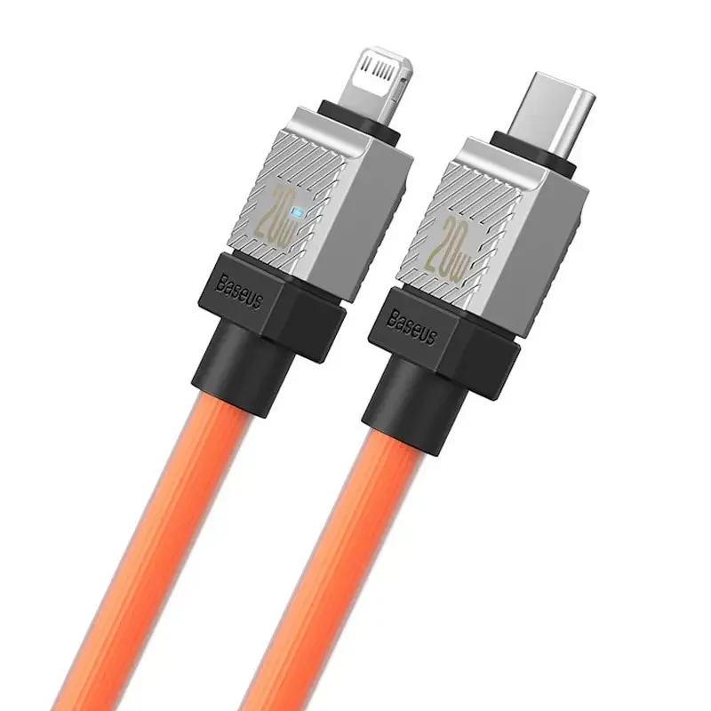 Кабель BASEUS CoolPlay Series Fast Charging Cable Type-C to Lightning CAKW000107 20W 2 м Orange - фото 3