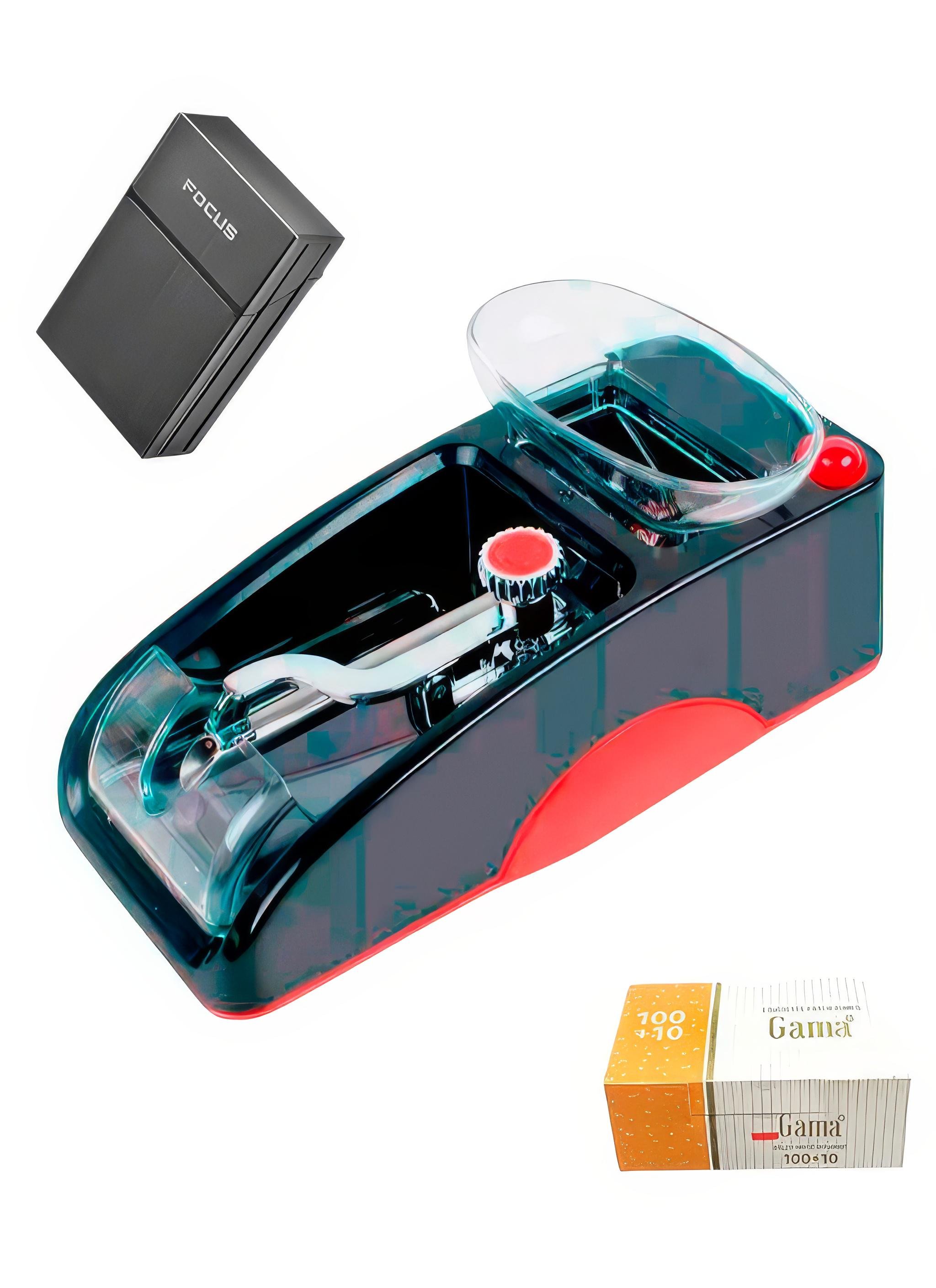 Машинка для цигарок Gerui GR-12-005 електрична ручна набивка портсигар і гільзи 110 шт. Червоний