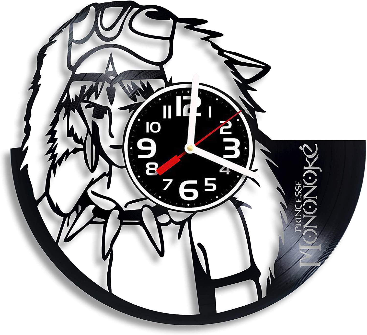 Часы настенные Принцесса Мононоке 2487 из виниловой пластинки
