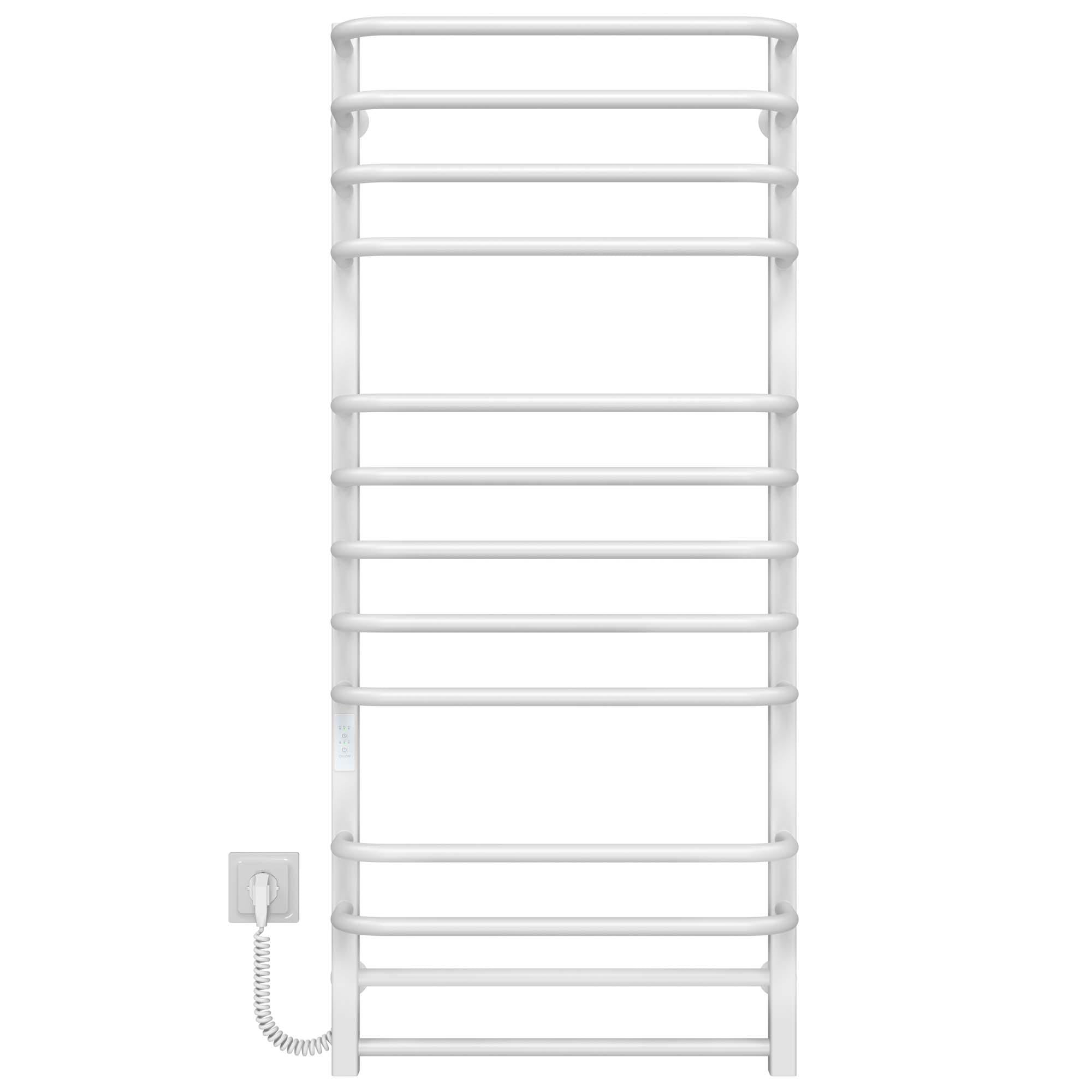 Полотенцесушитель электрический Deffi Lux П13 WD04 левое подключение нержавеющая сталь 500х1200 мм Белый (A.LU.120.50.13.EWL4)