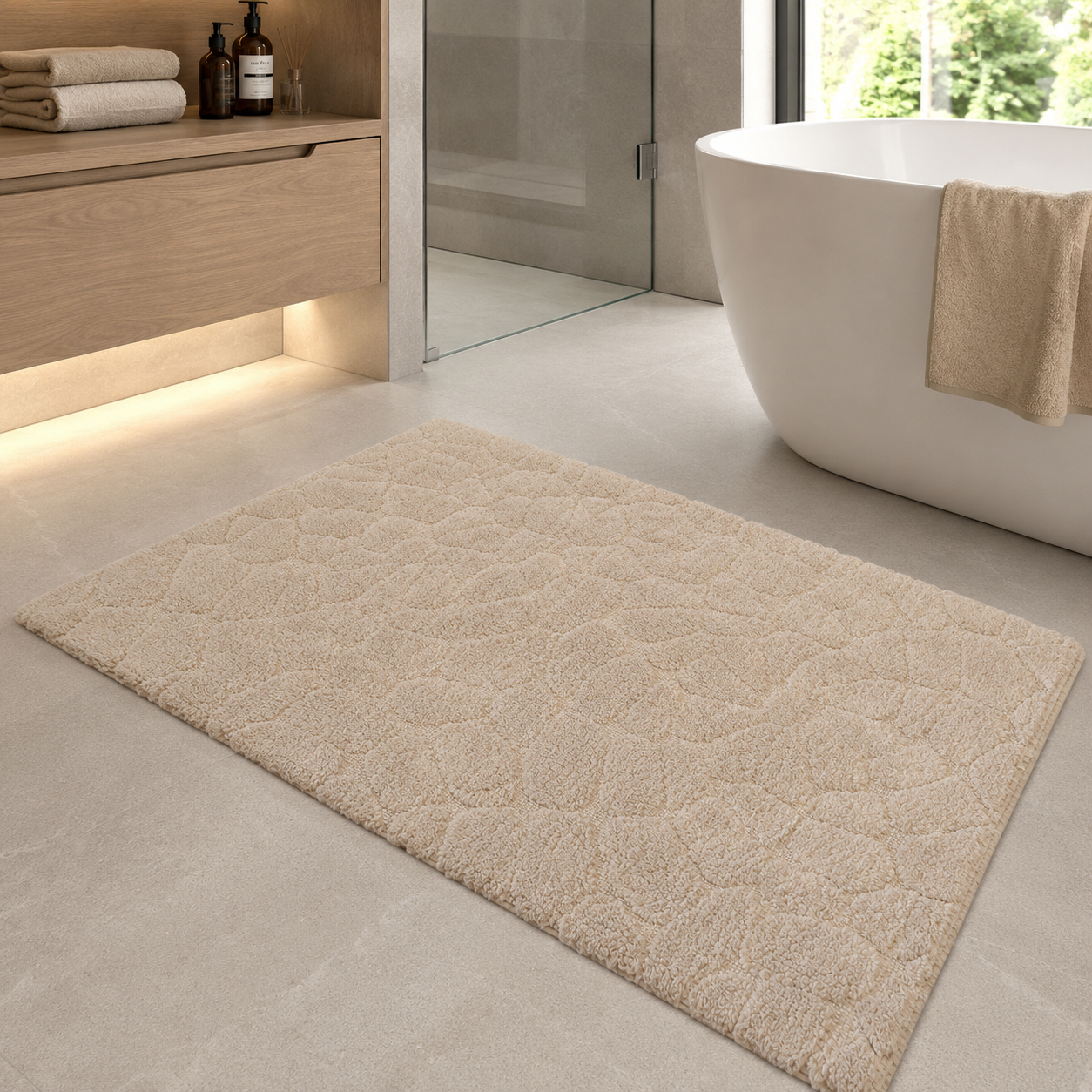 Коврик в ванную Vonaldi Elite 80x120 см (2780/darkbeige70003)