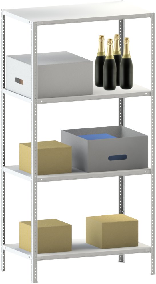Стеллаж металлический 4х200 кг/п 2500х1500х500 мм на болтовом соединении - фото 6