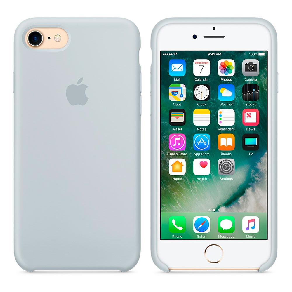 Чехол-накладка Apple Silicone Case for iPhone 7/8/SE, Mist Blue (HC)