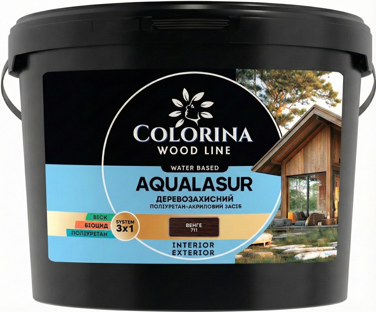 Лазур Colorina AQUALASUR 2.5 л венге (711)