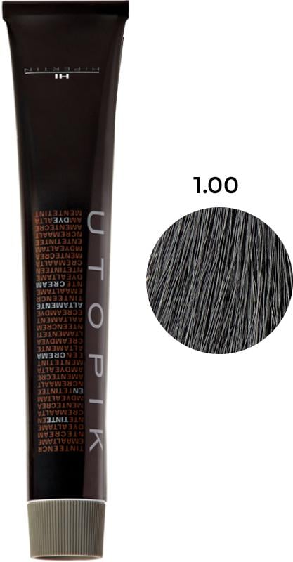 Крем-краска для волос Hipertin Utopik 1/00 Черный 60 мл (29581939)