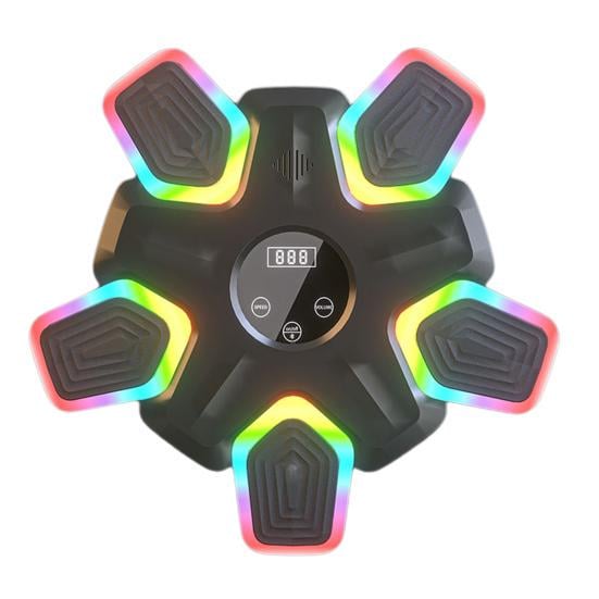 Тренажер для бокса настенный OSPORT музыкальный с подсветкой Черный (MS 4453)