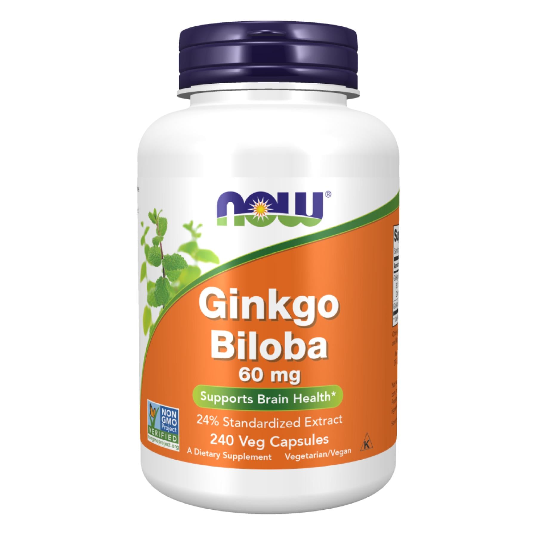 Натуральная добавка Ginkgo Biloba 60 mg 240 vcaps (2022-10-2644)