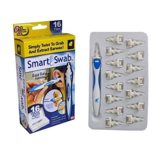 Прибор для чистки ушей Smart Swab Белый с синим (CK2) - фото 2