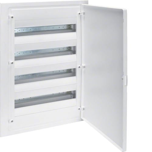 Щит модульный встроенный Hager Golf для внутренней установки с белой дверцей на 72 модуля (VF418PD)